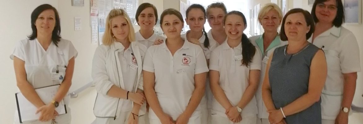 Slovenské studentky ve Vítkovické nemocnici