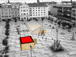 Vizualizace projektu sametOVA na Masarykově náměstí - Návrh - David Bazika